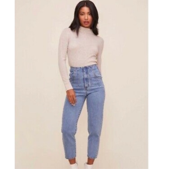 ASTR THE LABEL WASH HIGH WAIST DENIM  M - Picture 2 of 11